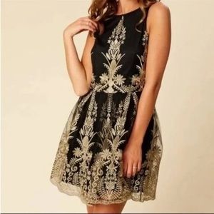 Altar’d State gold and black dress